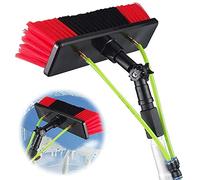PTBMSE Window Cleaning Brush, Window Cleaner Kit, Water/Hose Fed Pole, Cleaning Photovoltaic And Solar Panels/50Cm Water Brush/12M/36Ft, 50Cm Water Brush, 8M-24Ft，30cm Water Brush 10m