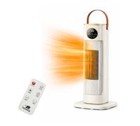 PTC 2000W Oscillating Ceramic Tower Heater with Thermostat & Remote Gold-Houszy