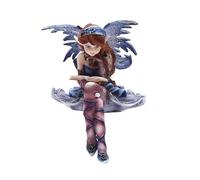 PTC 4 Inch Purple Fairy Sitting and Reading a Book Statue Figurine