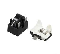 PTC for Relay and Overload Protector for Refrigerator Compressor, 2-Pin Starter for Relay Replacement for Various Mini Fridges and Coolers(4PIN-12OHM+1/6HP)