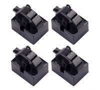 PTC Refrigerator Starter Protector 4-Pack, Energy-Efficient PVC Compressor Accessory, Easy Install with Large Chip Design, Compatible with Domestic and Commercial Refrigeration Sy(D)