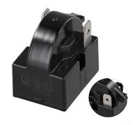 PTC Starter Relay for Refrigerators, 2 Pins Overload Protection for Mini Fridge Compressors (2PIN-12 Ohm)