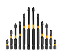 Ptdfjspt Non-Slip Impact Batch Strong Magnetic High Torque Hardness Screw 25/50/65/70/90mm/150mm Screwdriver Bits Set