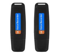 Ptdfjspt Portable Rechargeable U-Disk USB Digital Audio Voice Recorder Mini Dictaphone Activated Recorder Easy to Use