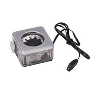 Ptdfjspt Water Cooling Flow Meter G1/4inch Flow Meter System for PC Gaming Water Cooling Building Titanium