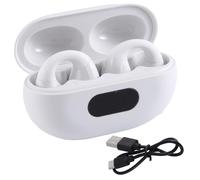 Ptdfjspt WirelessBluetooth Headset Does Not Enter the Ear Bone Conduction Clip-Ear Motion Noise Reduction Running WaterproofA