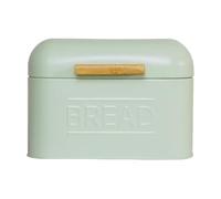 PTDIUNMG Bread Food Storage Box, Vintage Metal Bread Bin with Lid, Power Coated Iron with Painted Text, Kitchen Storage Retro Multipurpose Organization Bread Bin for Kitchen