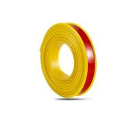 PTE Self Adhesive Edge Banding, 10FT TPE Self Adhesive U Shape Edge Banding Multicolor 9-32mm(Yellow,18mm)