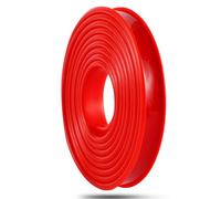 PTE Self Adhesive Edge Banding, 5m TPE Self Adhesive U-Shaped Furniture Edging Tape(Red,12mm)