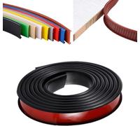 PTE Self Adhesive Edge Banding, Self Adhesive TPE Edge Trim 5 Meters Multicolor 9-32mm(Black,30mm)