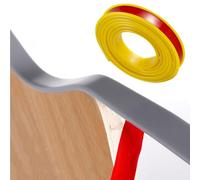 PTE Self Adhesive Edge Banding, TPE Self-Adhesive U-Shaped Edge Banding 9-40mm x 5 Meters Multicolor(Yellow,36mm*5m)