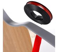 PTE Self Adhesive Edge Banding, TPE Self-Adhesive U-Shaped Edge Banding 9-40mm x 5 Meters Multicolor(Black,25mm*5m)