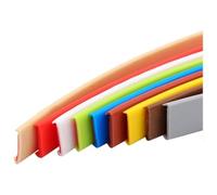PTE Self Adhesive Edge Banding, U Shape Self Adhesive TPE Furniture Edge Banding Multicolor 9-40mm Wide 8m Long(Red-8m,U32mm)