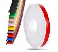 PTE Self Adhesive Edge Banding, U Shaped Edge Banding Self Adhesive for Furniture 5m 9mm-50mm Multicolor TPE(White,50mm)