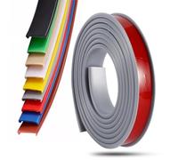 PTE Self Adhesive Edge Banding, U Shaped Edge Banding Self Adhesive for Furniture 5m 9mm-50mm Multicolor TPE(Grey,30mm)