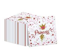PTECDROTS 100Pcs Pink Castle Paper Childrens-party-napkins, Princess Napkins for Girl Belle Princess Birthday Party Supplies
