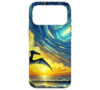 Pteranodon Van Gogh Starry Night Style Dinosaur Extinction Case for iPhone 17 Pro Max