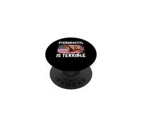 Pterodactyl Is Terrible Funny Dinosaur USA American Flag PopSockets Adhesive PopGrip