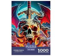 Pterosaur 1000 Piece Divine Dragon Jigsaw Puzzles for Adults Educational Challenge Adults Age 12 Years Up - Challenge Edition for Home Decor Gifts 38x26cm/1000pcs