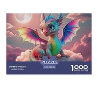 Pterosaur, 1000-piece Jigsaw Puzzle, Artistic Assembly Experience Transforming Finished Image Into Striking Wall Feature, Elegant Decorative Accent Enhancing Modern Living Spaces, Suitable for Ages 12