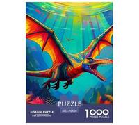 Pterosaur, 1000-piece Jigsaw Puzzle, Carefully Chosen Pastime Gift Encouraging Togetherness Mindfulness Satisfaction, Suitable Keepsake Transforming Free Time Into Treasured Memories, Suitable for Age