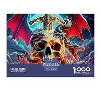 Pterosaur, 1000-piece Jigsaw Puzzle, Decorative Focused Challenge Producing Impressive Finished Scene for Interiors, Refined Aesthetic Addition Suitable for Studies Lounges Bedrooms, Suitable for Ages