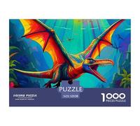 Pterosaur, 1000-piece Jigsaw Puzzle, Mindful Concentration Activity Supporting Patience Consistency Steady Problem Solving, Calming Leisure Choice Ideal for Reflective Personal Time, Suitable for Ages