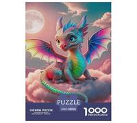 Pterosaur, 1000-piece Jigsaw Puzzle, Rewarding Artistic Journey Culminating in Elegant Framed Presentation, Appealing Decorative Solution Combining Play Design Expression, Suitable for Ages 12+, 38x