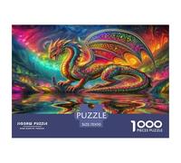 Pterosaur 1000 Piece Jigsaw Puzzles Fun Challenging Modern Sci Fi Dragon Classic Educational Games Creativity & Gift Giving Suitable for Children & People Aged 14+ 70x50cm/1000pcs