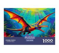 Pterosaur 1000 Piece Jigsaw Puzzles Fun Challenging Modern Sci Fi Dragon Classic Educational Games Creativity & Gift Giving For Children And Adults Aged 14 And Over 52x38cm/1000pcs