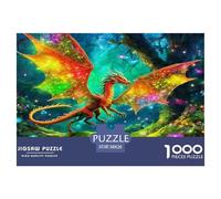 Pterosaur 1000 Piece Jigsaw Puzzles Fun Challenging Modern Sci Fi Dragon for Family Activity Game Creativity & Gift Giving Suitable for Children & People Aged 14+ 38x26cm/1000pcs