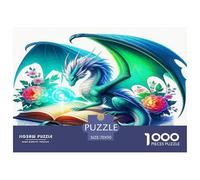 Pterosaur 1000 Piece Jigsaw Puzzles Fun Challenging Modern Sci Fi Dragon Puzzles Game Creativity & Gift Giving Suitable for Children & People Aged 14+ 70x50cm/1000pcs