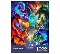Pterosaur 1000 Pieces Jigsaw Puzzles with Paper Art Home Decors for Adults And Kids Age 12 Years Up Fun Challenges 38x26cm/1000pcs