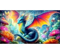 pterosaur 1000Pc Adult Jigsaws Puzzle Game Fun Present & Activity for Home Impossible Hard Difficult for Adults 38x52cm/1000pcs