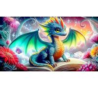 pterosaur Adult Jigsaws 1000Pc Fun and Challenging Family Game Puzzle Game Educational Game Challenge for Adults 38x26cm/1000pcs