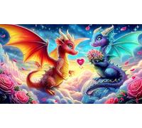 pterosaur Adult Jigsaws 1000Pc Fun and Challenging Family Game Puzzle Game Educational Game Challenge for Adults 38x52cm/1000pcs