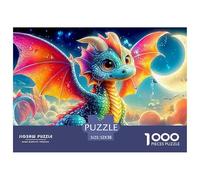Pterosaur Jigsaws 1000 Piece Puzzle Colourful Challenging Brainteasing Educational Games for Adults Kids 52x38cm/1000pcs
