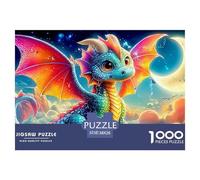 Pterosaur Jigsaws 1000 Piece Puzzle Colourful Challenging Brainteasing Impossible for Adults Kids 38x26cm/1000pcs