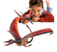 Pterosaur Model - Realistic Figurine, Detailed Winged Creature | Flying Dinosaur Toy Textured Skin Children Playroom, Educational Pterodactyl Jurassic Theme Learning, ve
