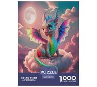 Pterosaur1000Piece JigsawPuzzleMythical Creatures KidsforAdult Colourful LargePiecePuzzles Age12+byth ThemeFlowersandBirds Brainteasing Adults Jigsaw Puzzle 70x50cm/1000pcs