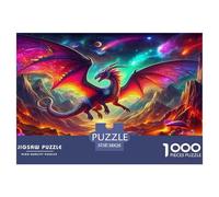 Pterosaur1000Pieces JigsawPuzzleMythical Creatures KidsforAdult Colourful Brainteasing Age12+byth ThemeFlowersandBirds Uncover The Puzzle 38x26cm/1000pcs