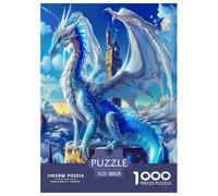 Pterosaur1000Pieces JigsawPuzzleMythical Creatures KidsforAdult Colourful LargePiecePuzzles Age12+byth EducationalGames Brainteasing Adults Jigsaw Puzzle 38x26cm/1000pcs