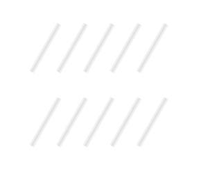 PTFE 3D Printer Filament Splicing Tubes, 37mm ID1.8mm OD2.6mm Enhances Area 10/30 / 50PCS PTFE Connectors for Filament