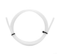 PTFE Consumable Feeding Tube for 3D Printer, 1.75mm Low Friction Star-Shaped Inner Wall, Flexible High Temp -200°C to 260°C, Non-Flammable Filament Guide(White-1m)