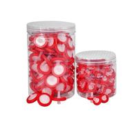 PTFE Hydrophobic Membrane Syringe Filters 100 Count, 0.22um Pore Size, 25mm Disc Diameter, HPLC and GC Needle Filter, Non-Sterile, High Lab Filtration