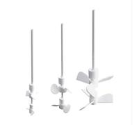 PTFE mixing paddle laboratory high temperature resistant propelled double-layer three-blade stirring rod 300-500mm(400x80x7mm)