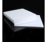 PTFE Plastic Sheet - 100mm x 100mm, Formable Board for Gaskets, DIY Crafts, and Industrial Applications 1pc(4mm)