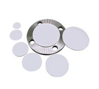 PTFE Plastic Solid Discs - 10Pcs Flat Round Pads for Sealing, Gaskets, and Cushioning (5-150mm)(40mm x 1.5mm)