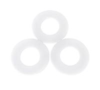PTFE Sealing Ring 3pcs Flange PTFE Gaskets Sealing O-rings, White Washers Thickness 1.25-5mm for Pipe Connection Joint(145x135x2mm)