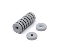 PTFE Spray Coated Neodymium Magnet for Using to Attract Fragile or Easily Marked Surfaces - 26mm dia x 6mm thick x 6mm Countersink - 6kg Pull - South - Pack of 10